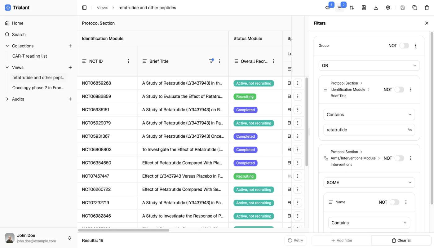 Trialant screenshot 1