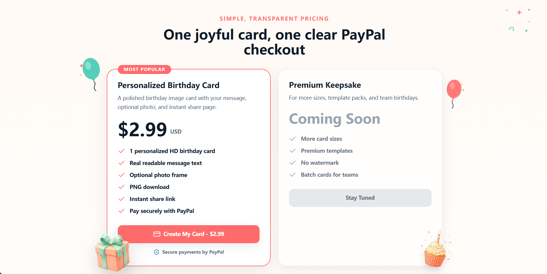 WishMint - AI Birthday Card Maker screenshot 4