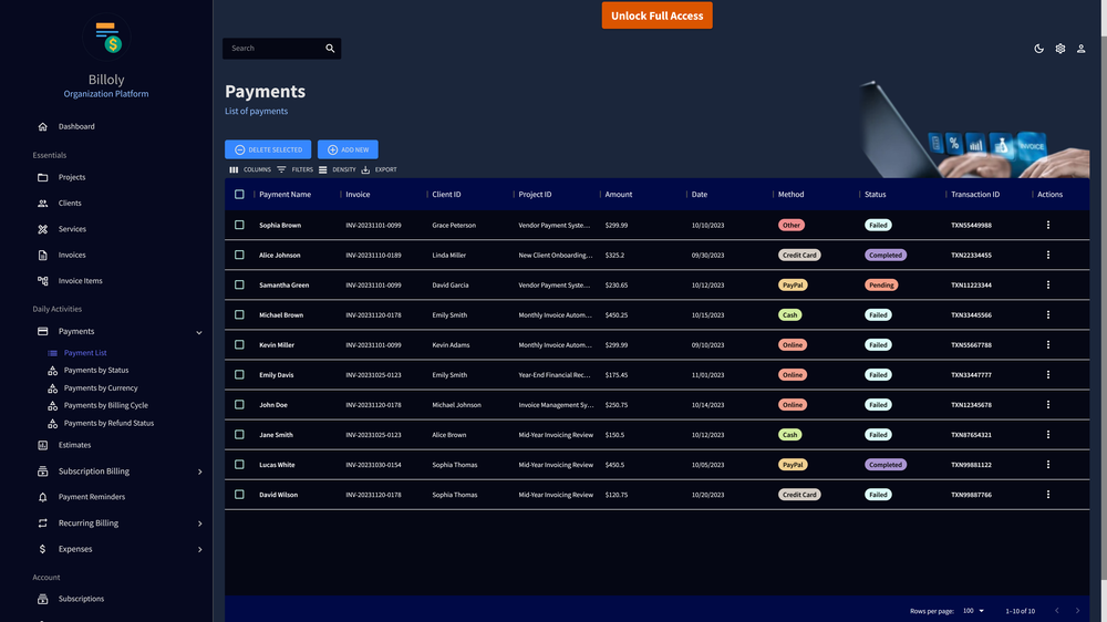 Billoly screenshot 1