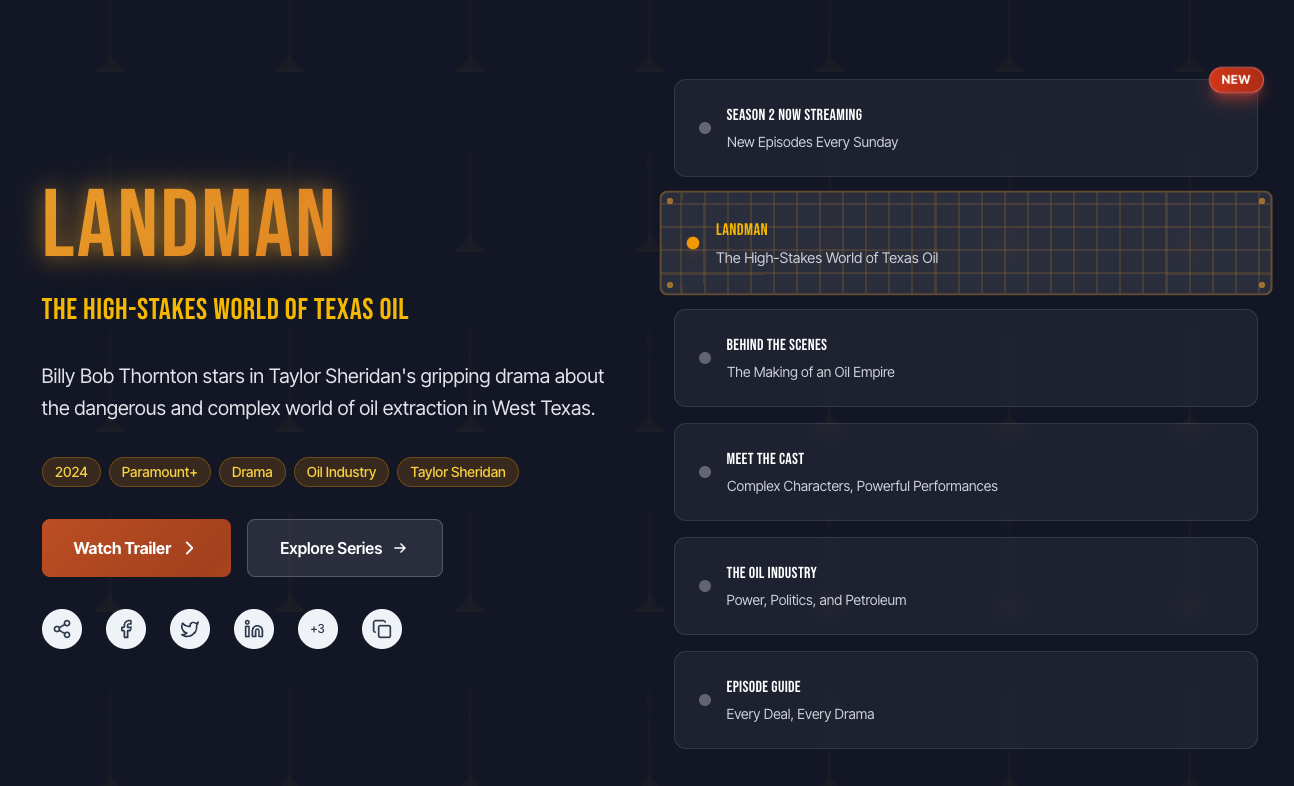 Landman Blog – Unofficial Landman Series Guide screenshot 1