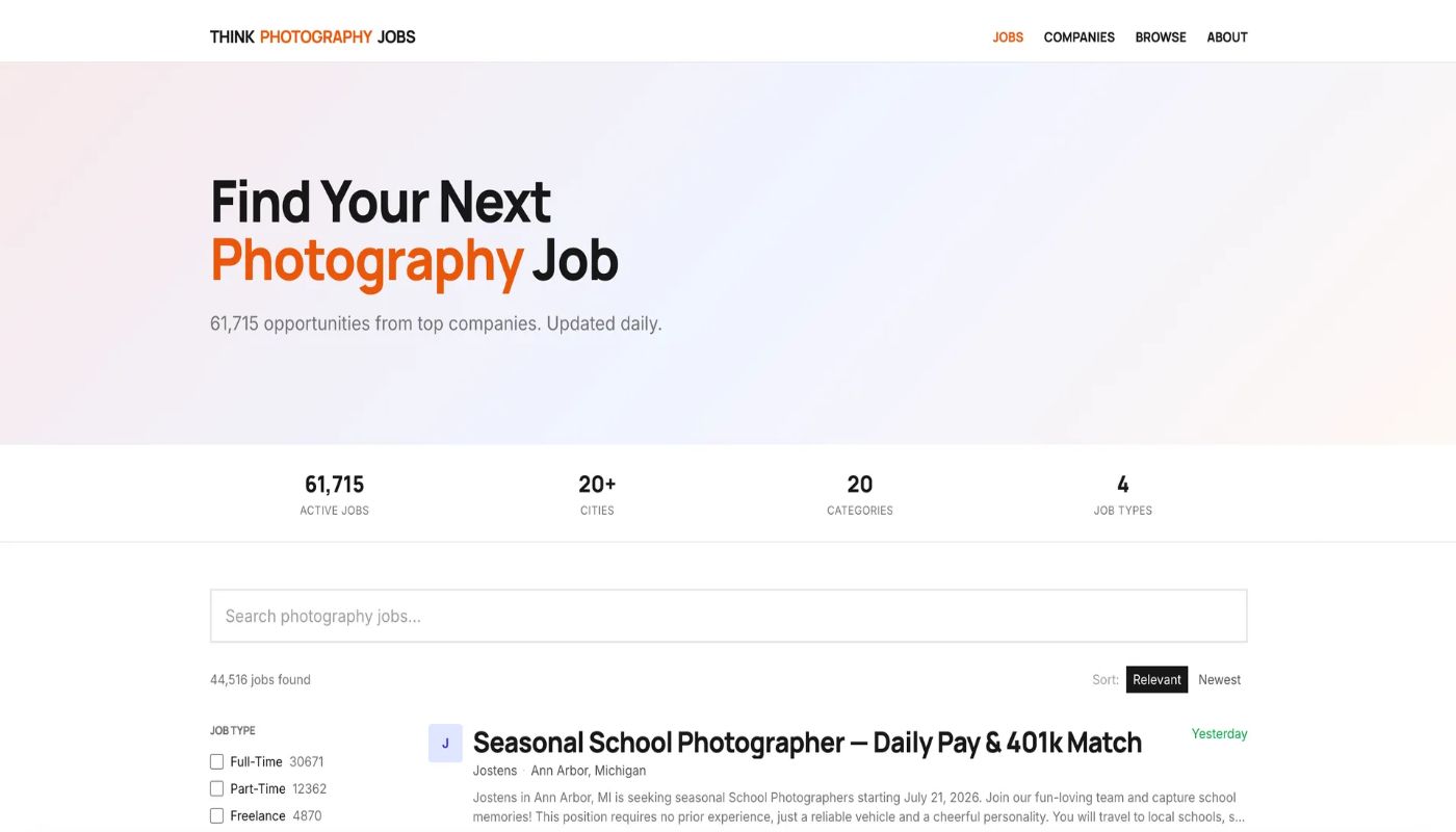 Think Photo Jobs screenshot 1