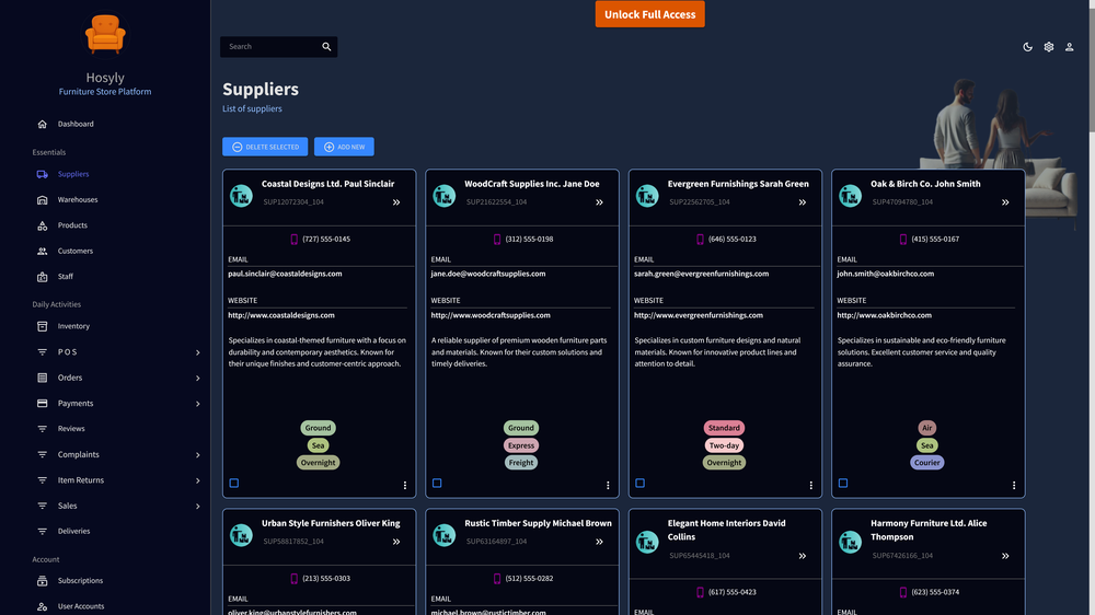 Hosyly screenshot 1