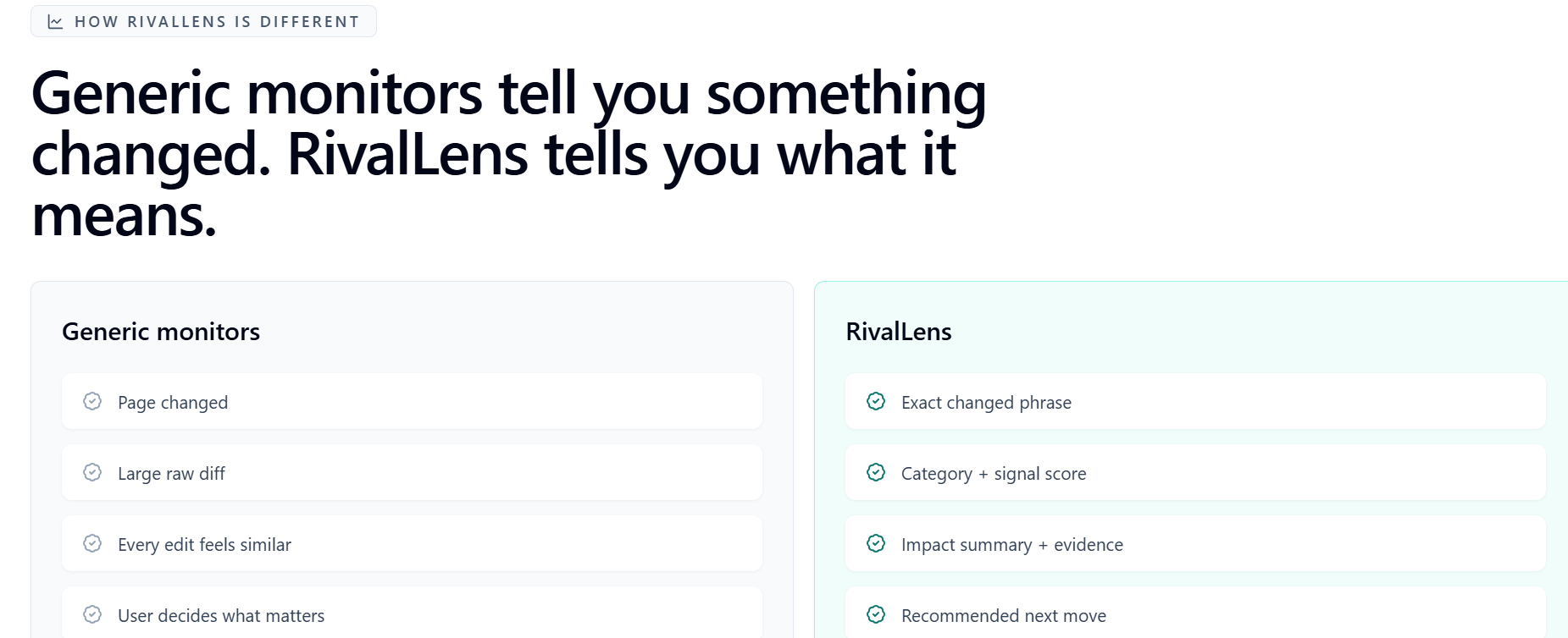 RivalLens screenshot 2