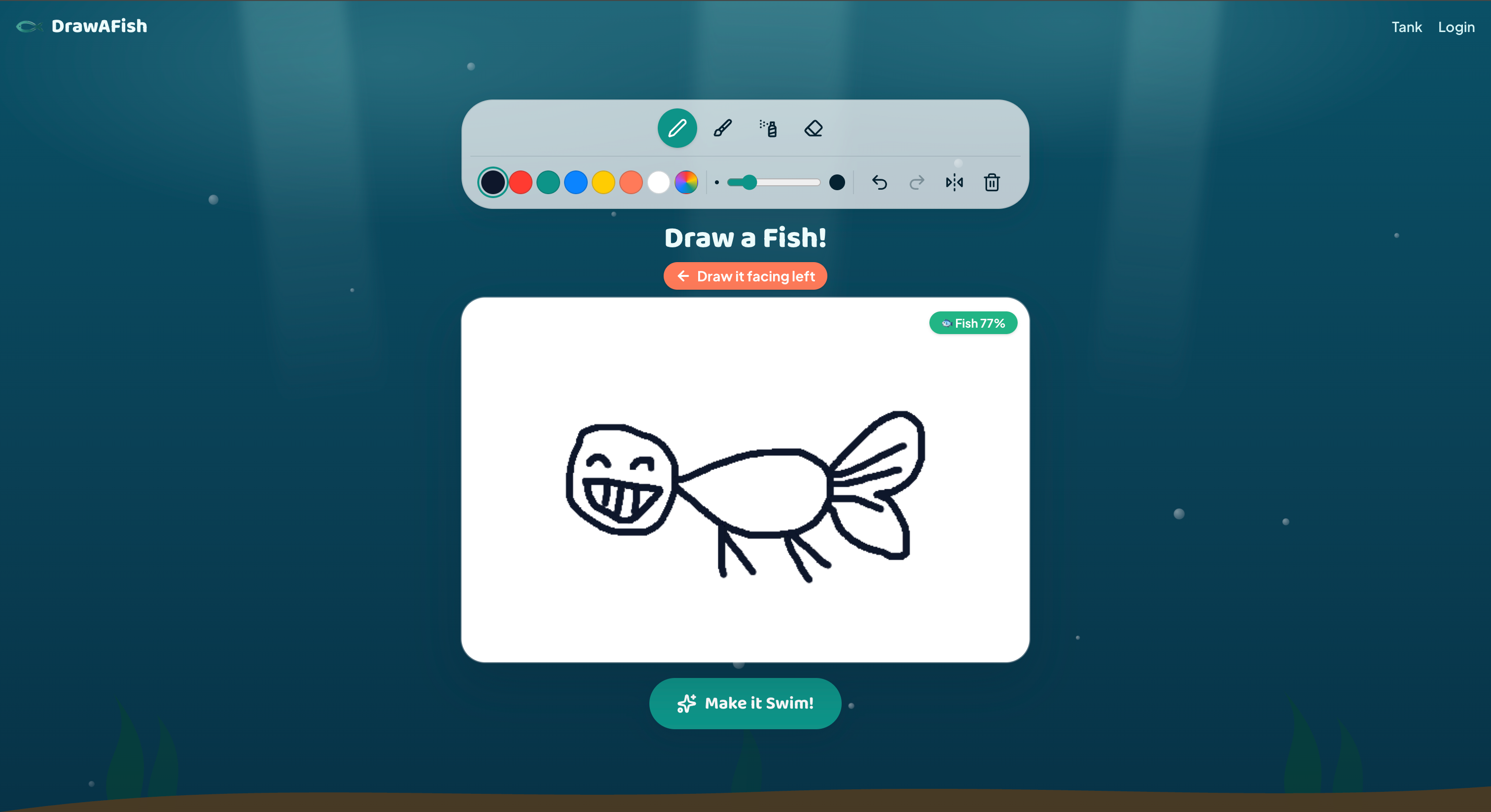 Draw a Fish screenshot 1
