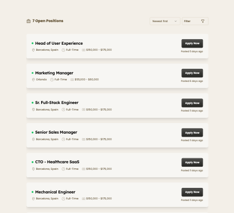 Happlicant screenshot 2