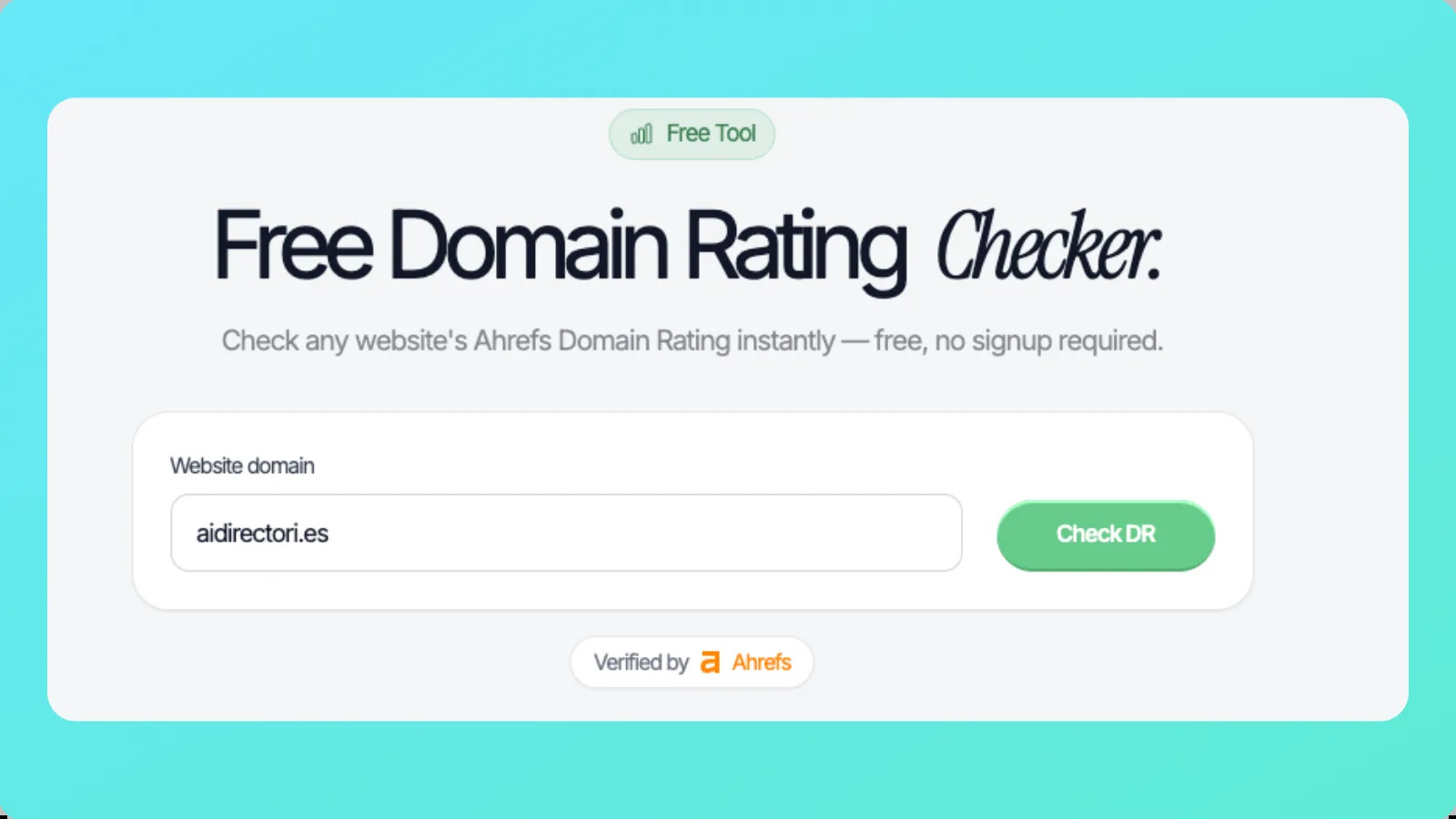 Free Domain Rating Checker screenshot 4