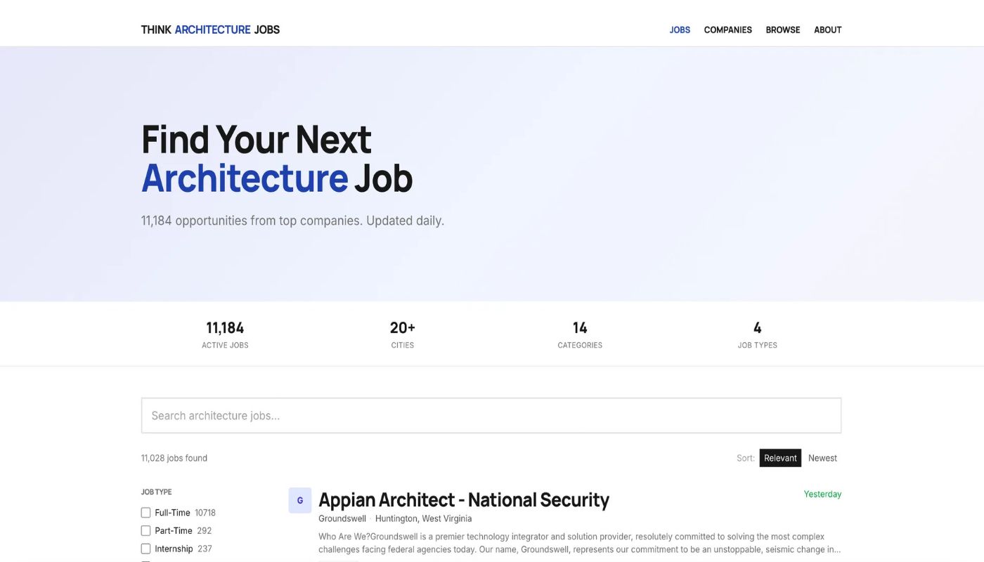 Think Architecture Jobs screenshot 1