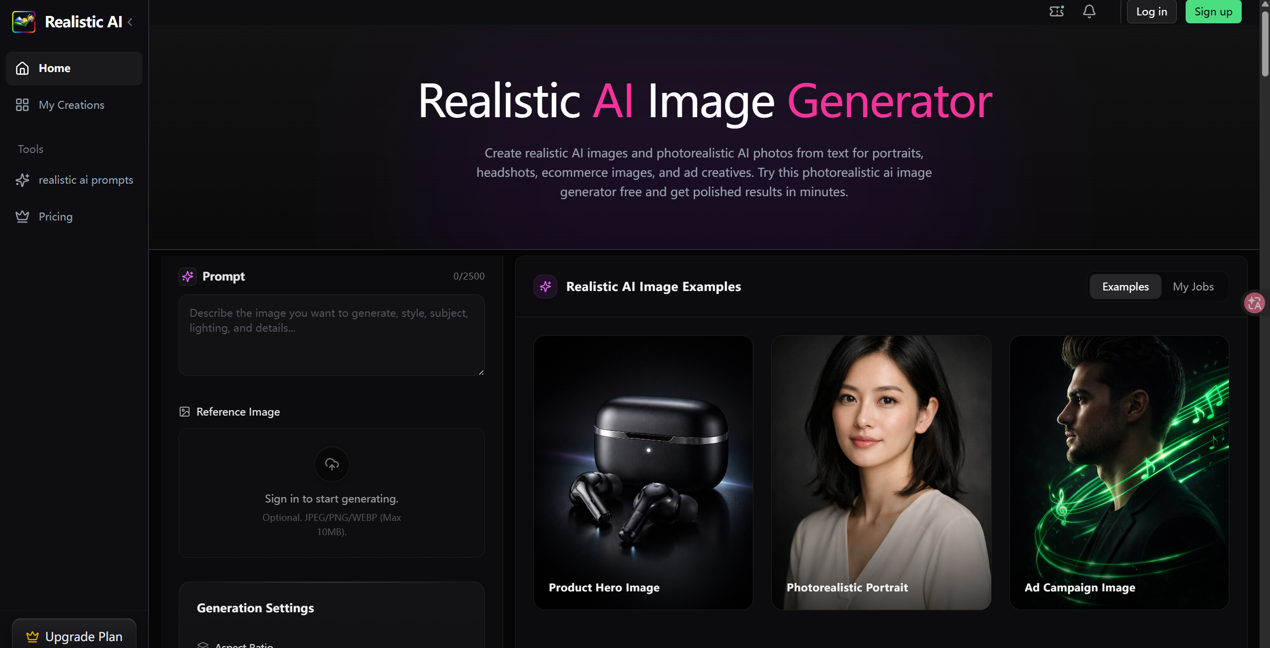 Realistic AI Image Generator screenshot 1