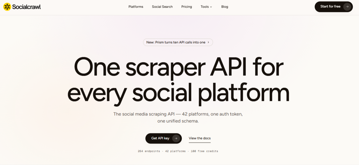 SocialCrawl screenshot 1