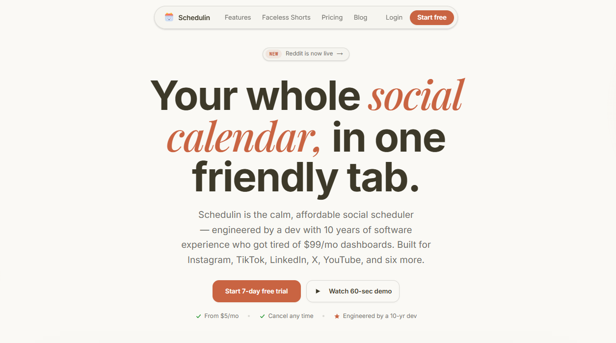 Schedulin screenshot 1