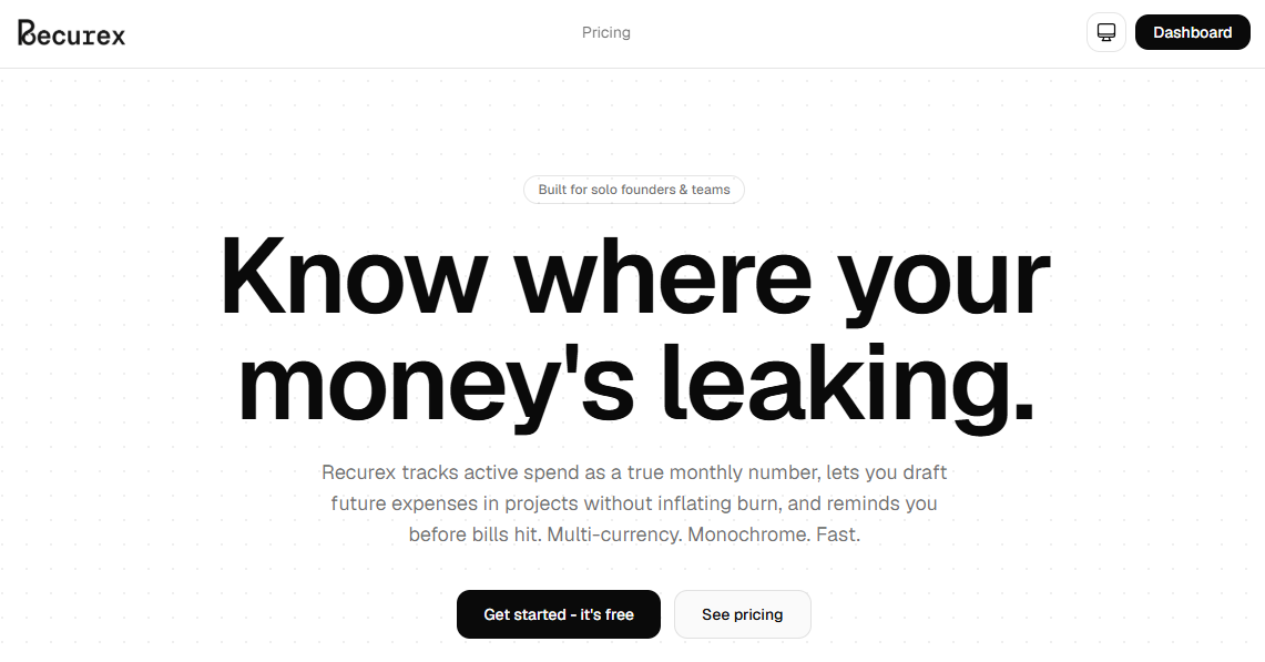 Recurex screenshot 1