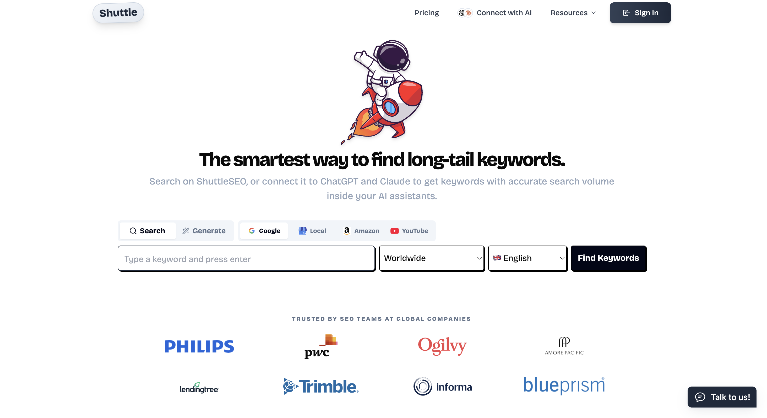 Shuttle SEO screenshot 1