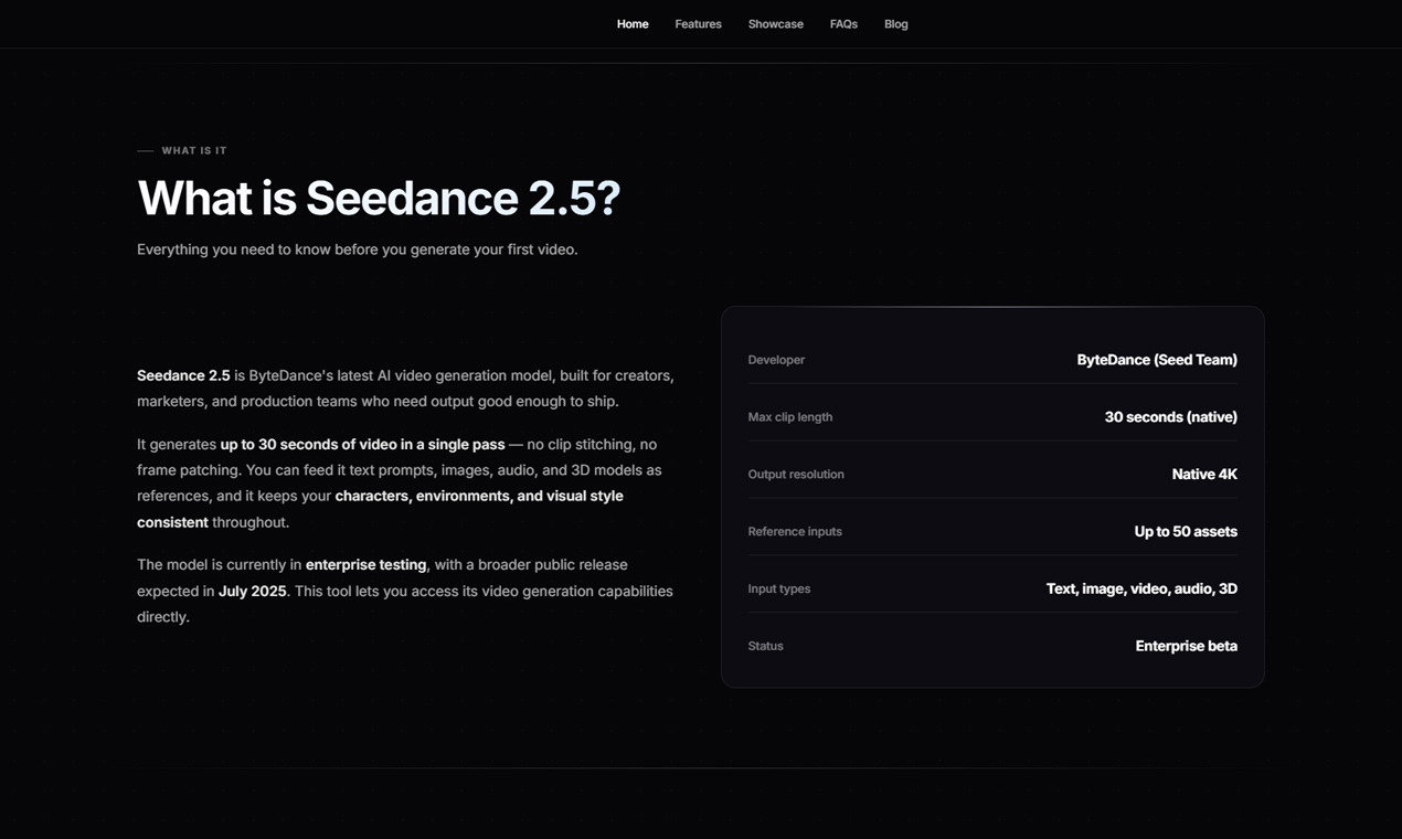 Seedance 2.5 AI Video Generator screenshot 1