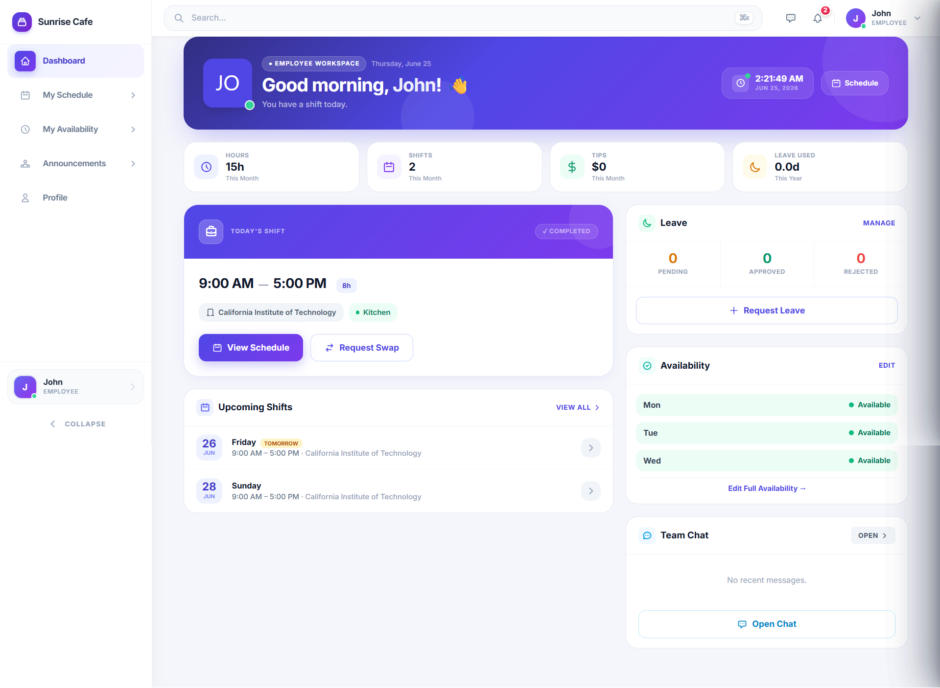 Staffschedule.io screenshot 5
