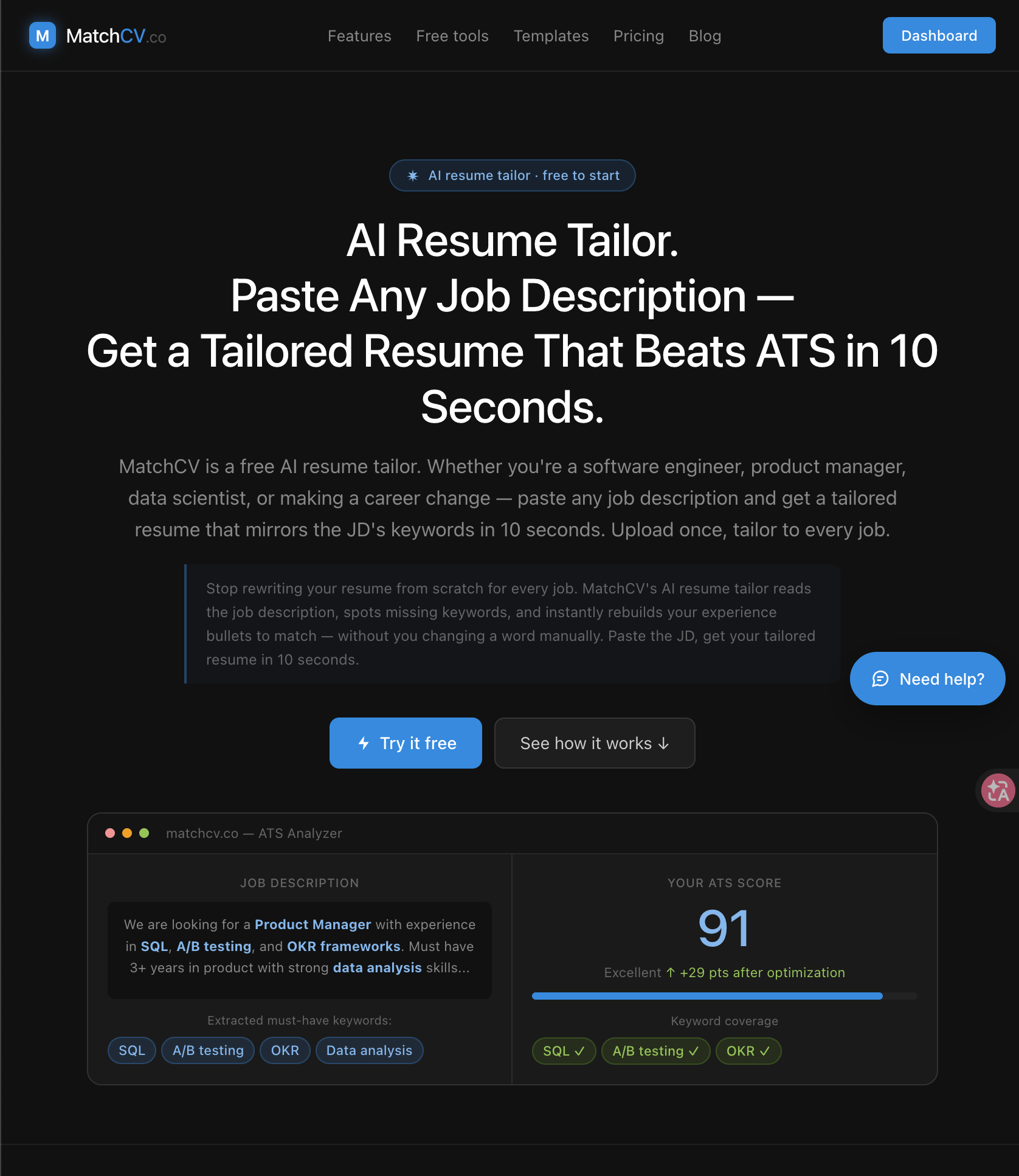 MatchCV: AI Resume Tailor screenshot 4