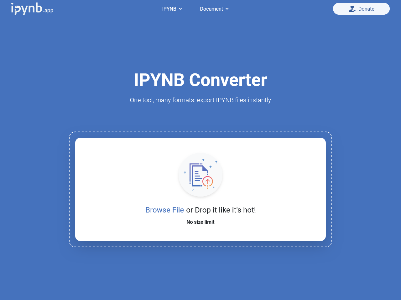 ipynb.app screenshot 1