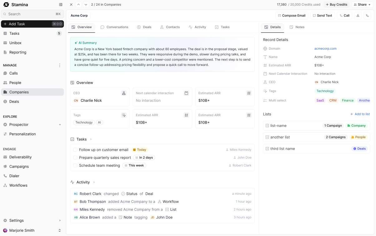 Staminaio screenshot 2