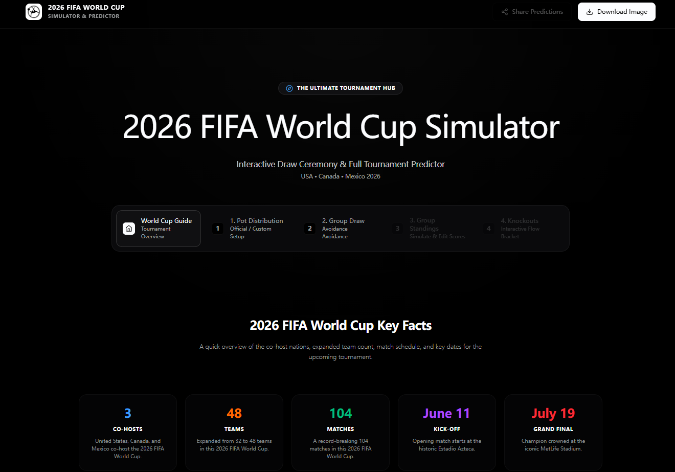 2026 FIFA World Cup Simulator screenshot 2