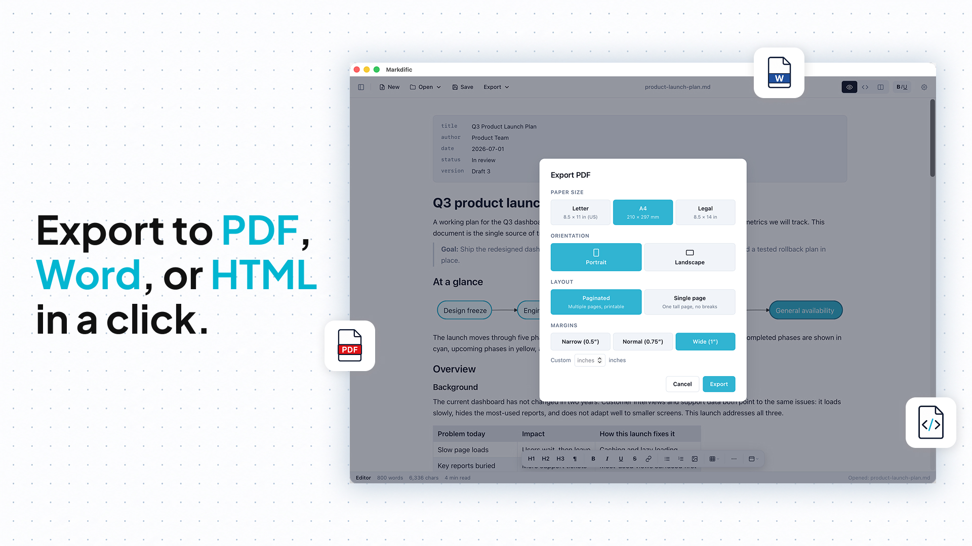 Markdific screenshot 1
