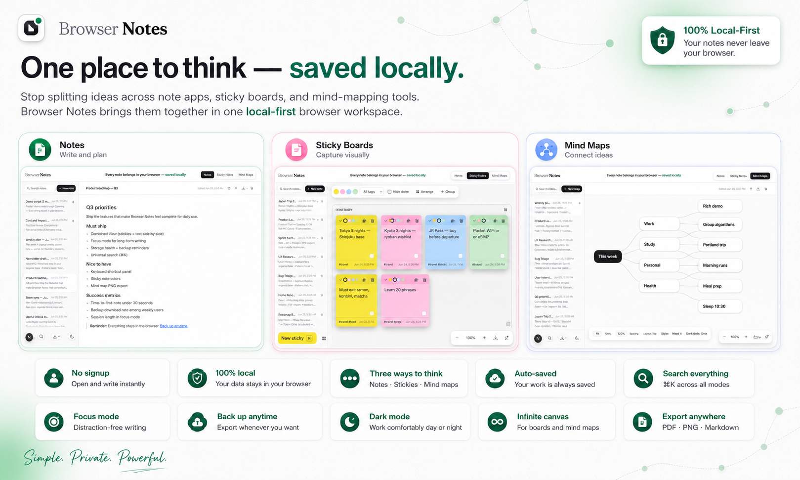 Browser Notes screenshot 2