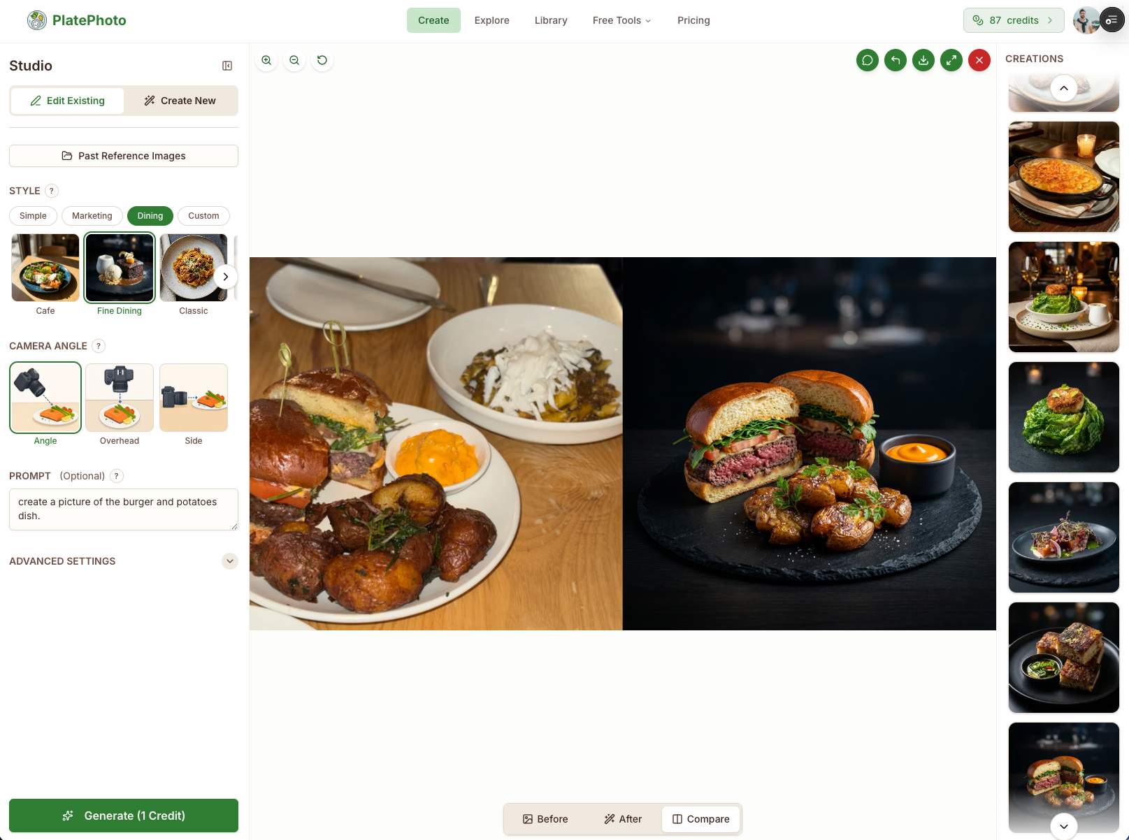 Plate Photo AI screenshot 2
