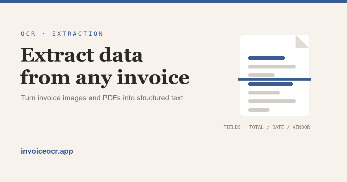 Invoice OCR screenshot 1
