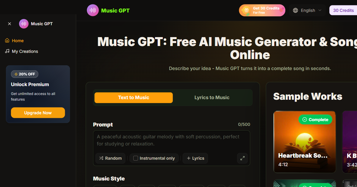 Music GPT screenshot 2