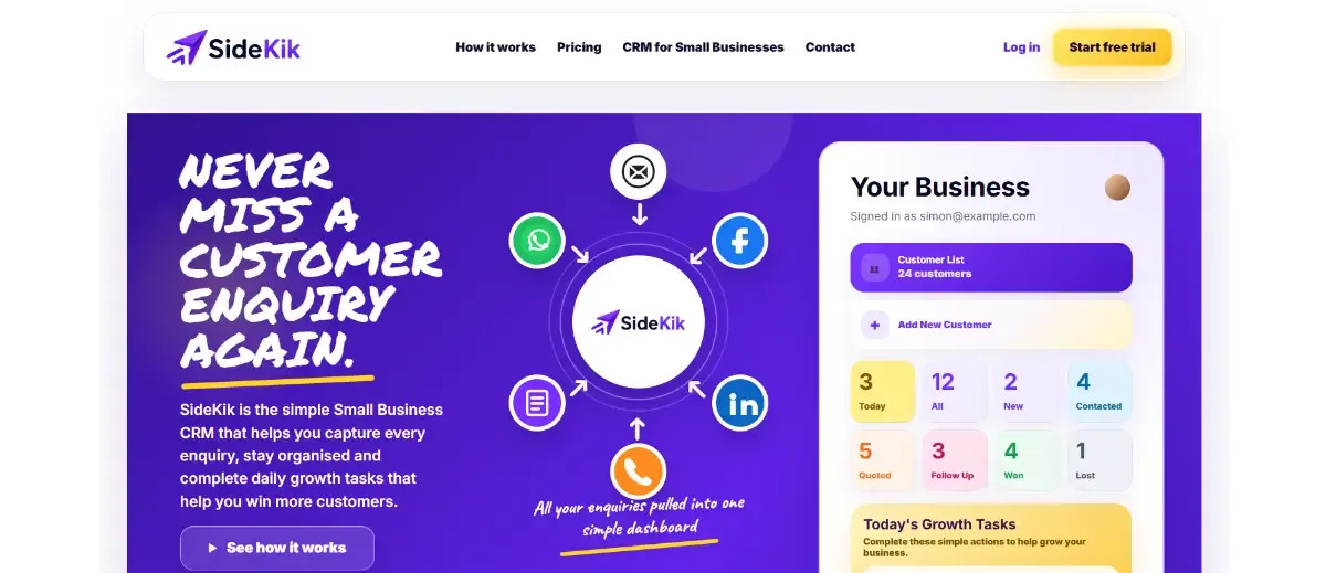 SideKik screenshot 2
