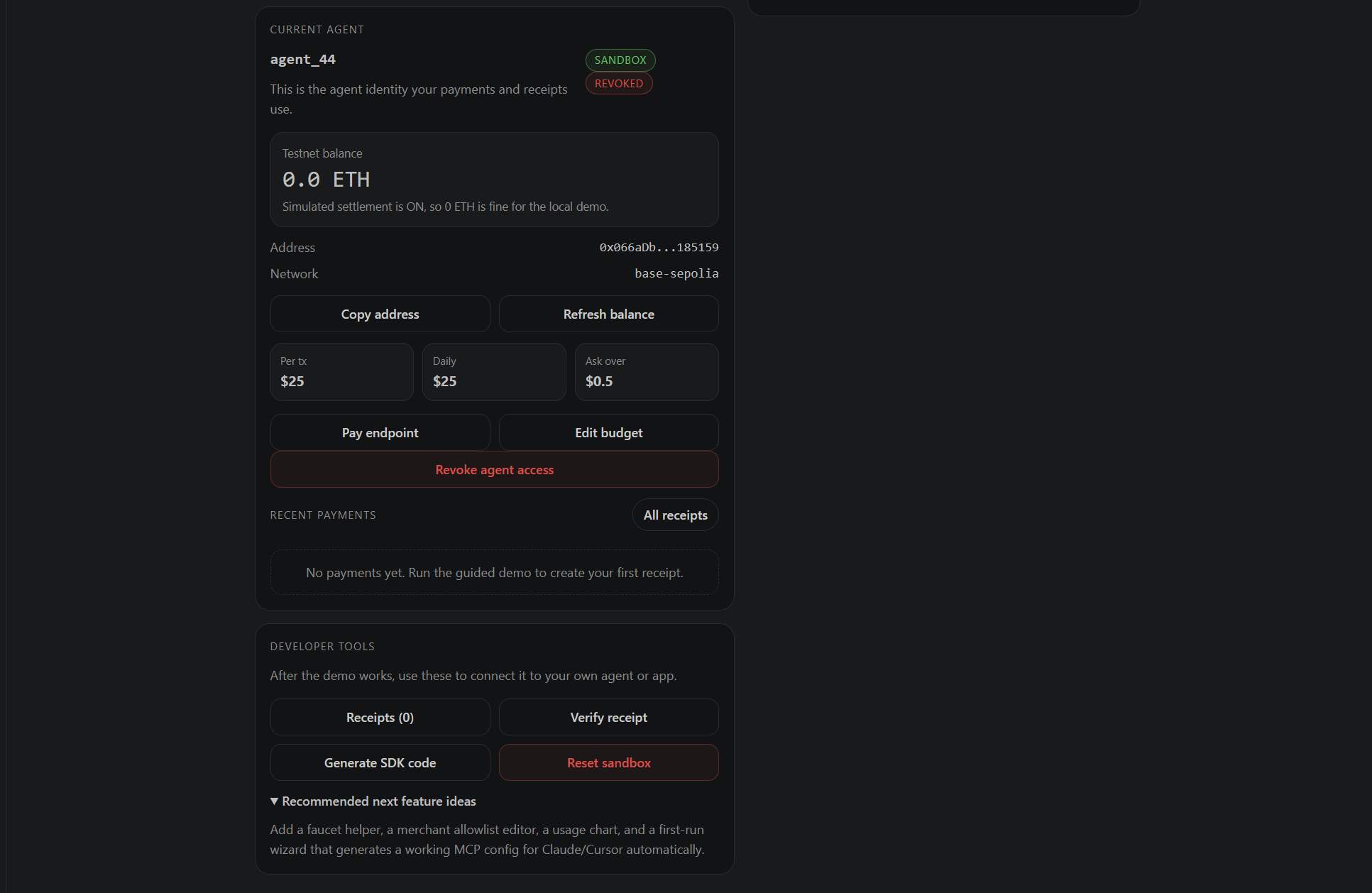 Capri Ai Agentpay screenshot 3