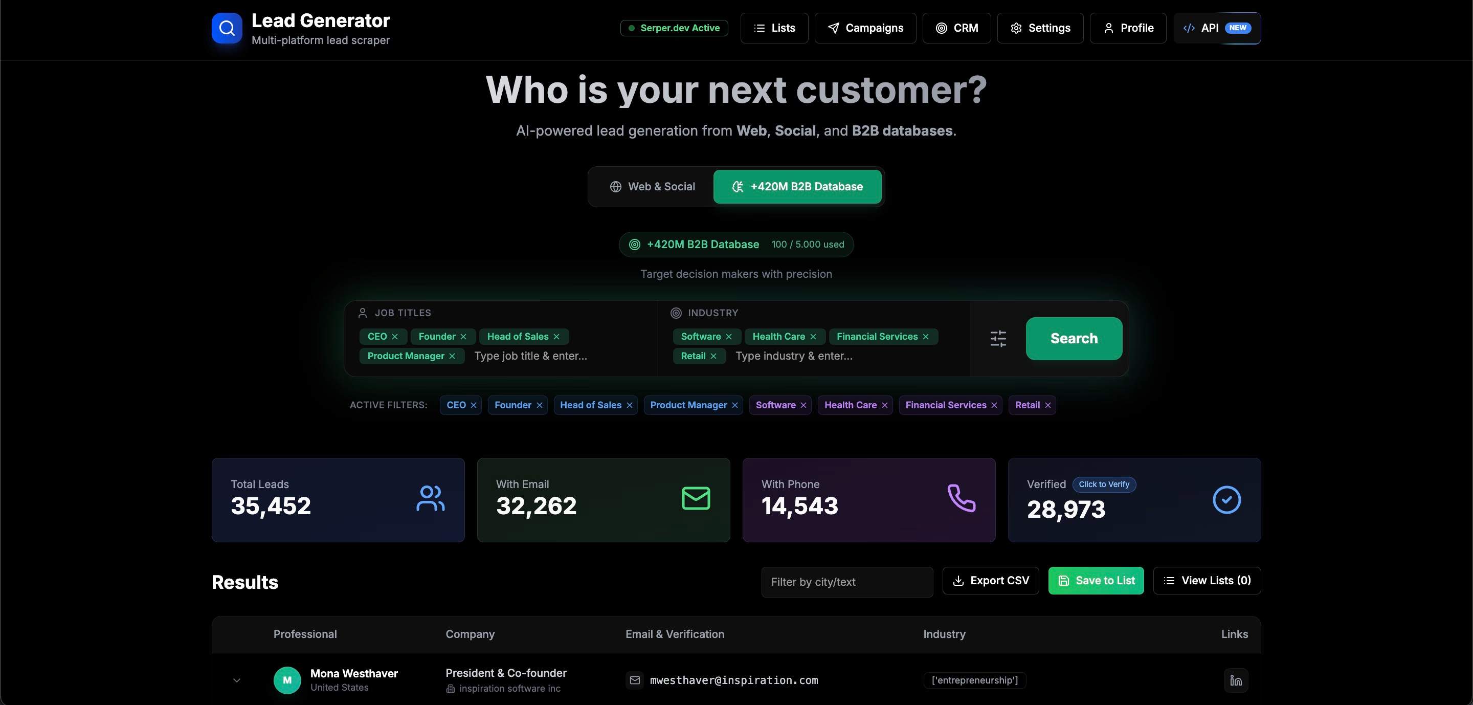 Getlead screenshot 2