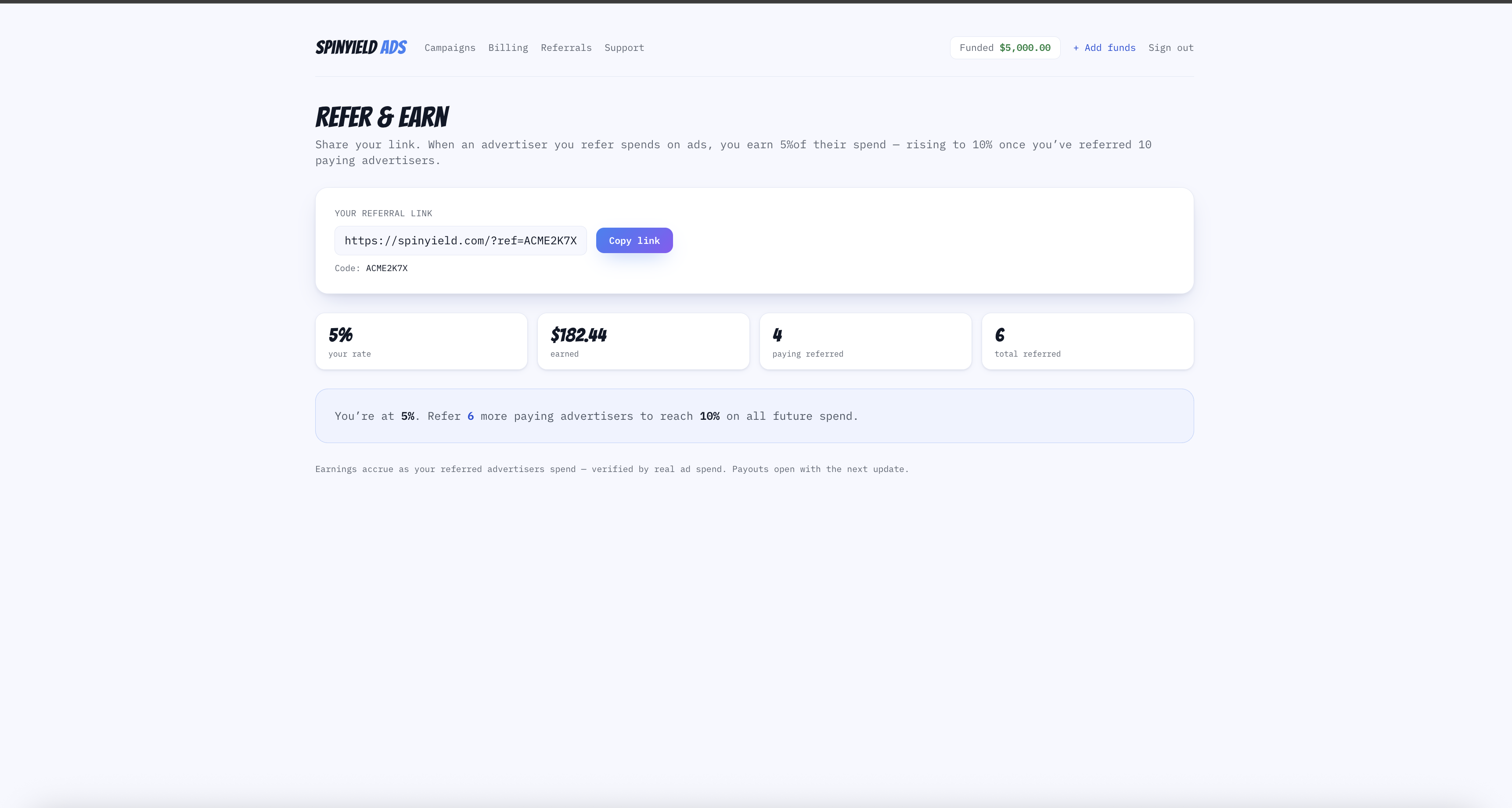 Spinyield screenshot 2