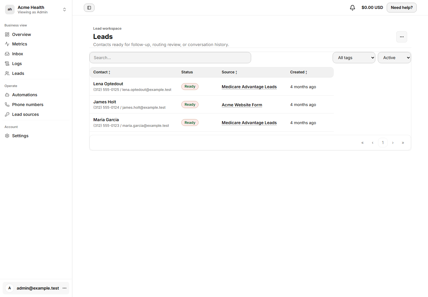 Leadping screenshot 2