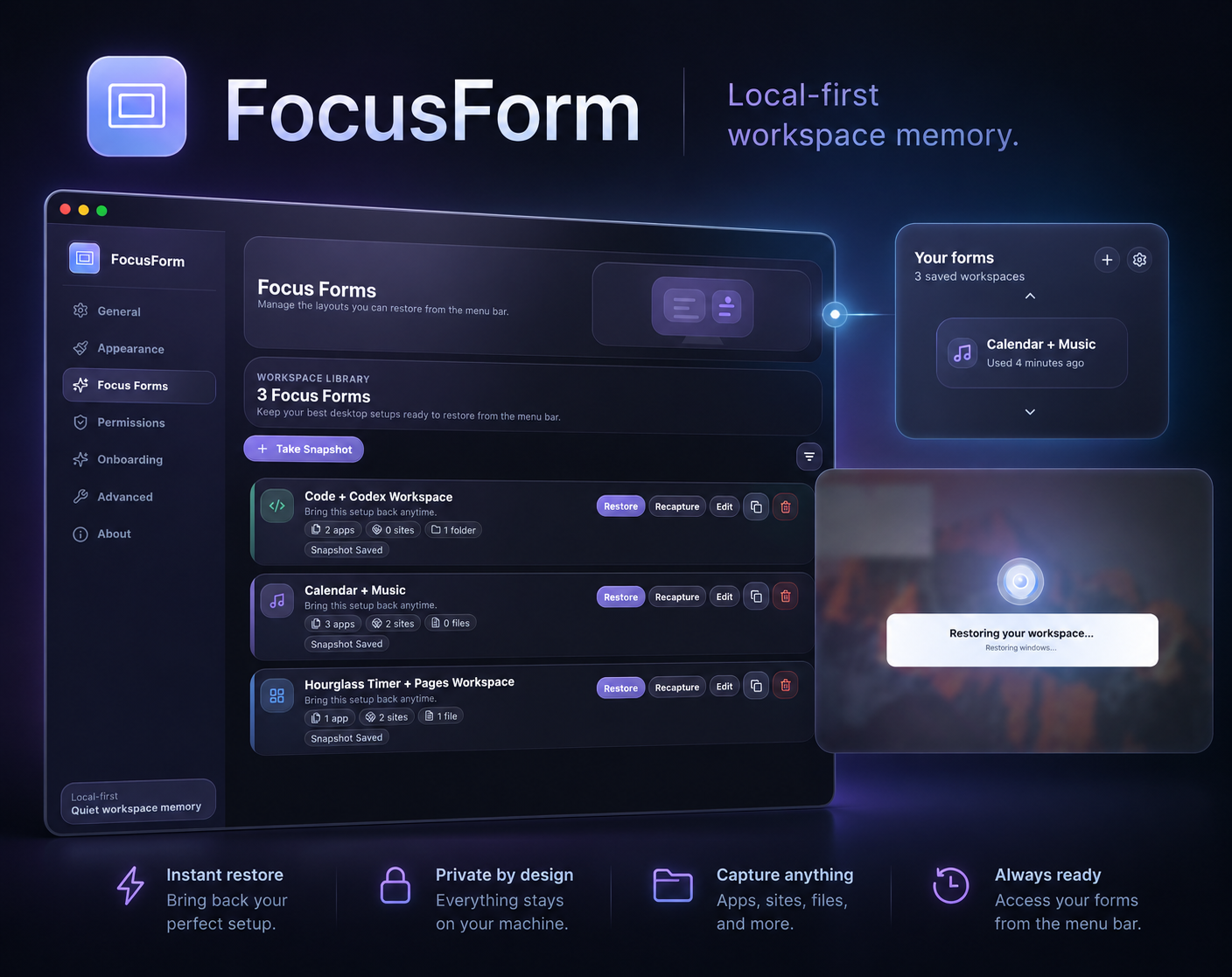 FocusForm screenshot 2