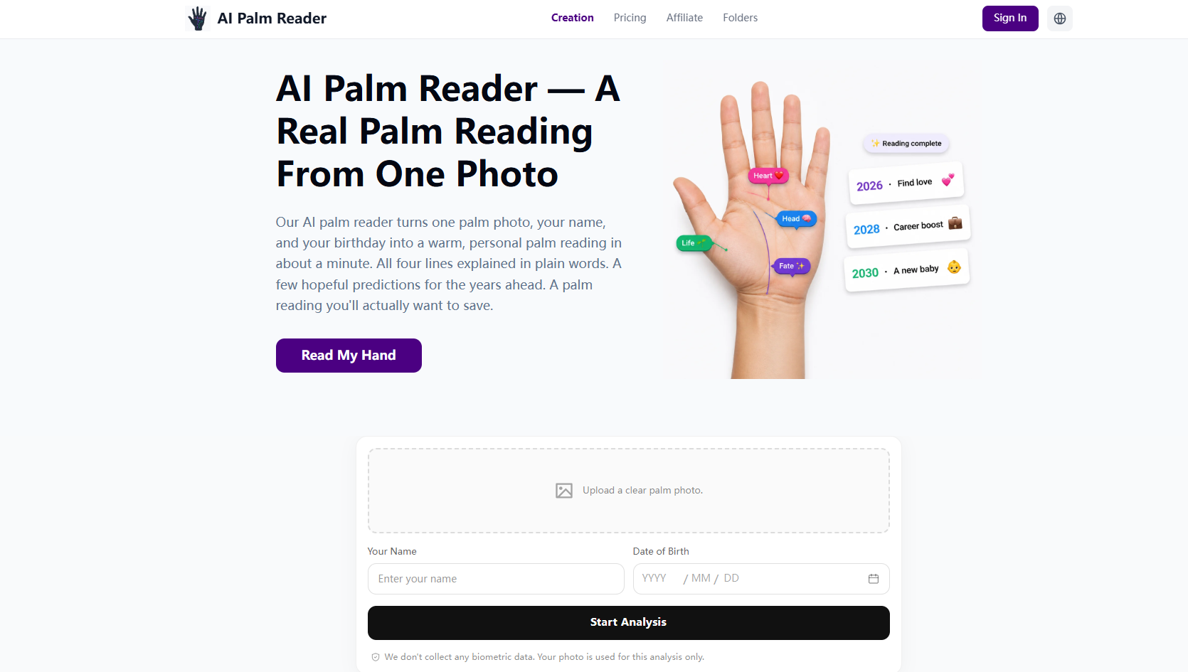 Palm Reader screenshot 1