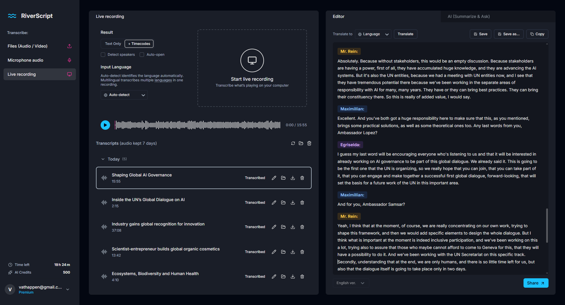 RiverScript screenshot 2