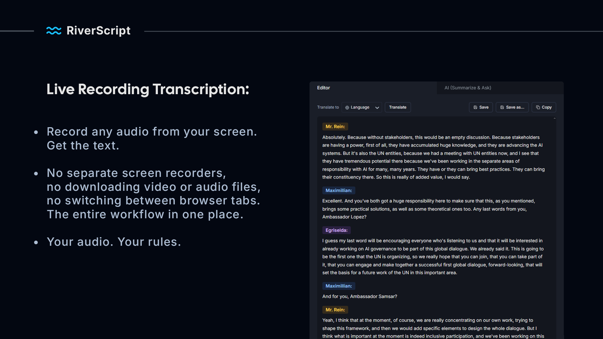 RiverScript screenshot 3