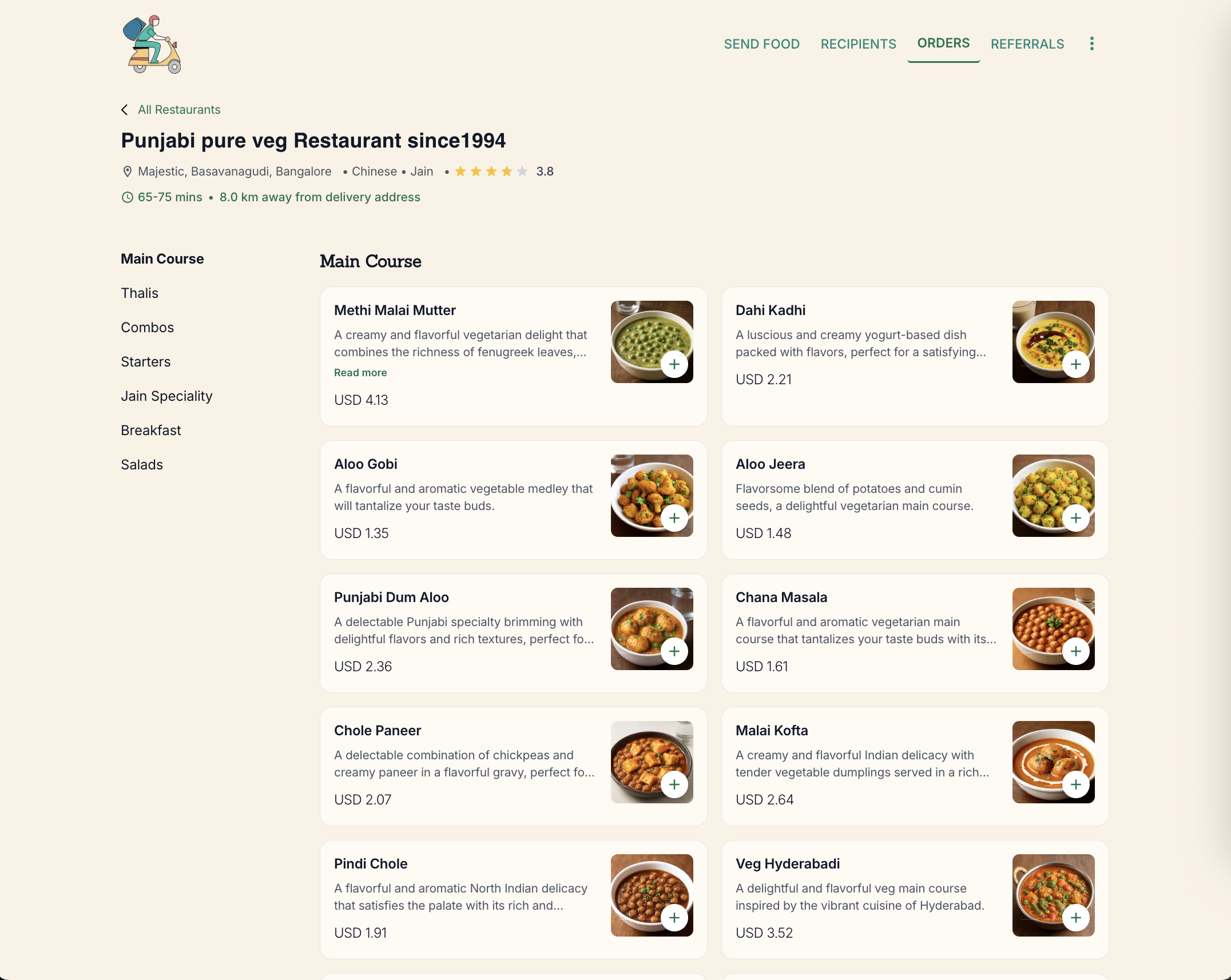 FoodToIndia screenshot 2