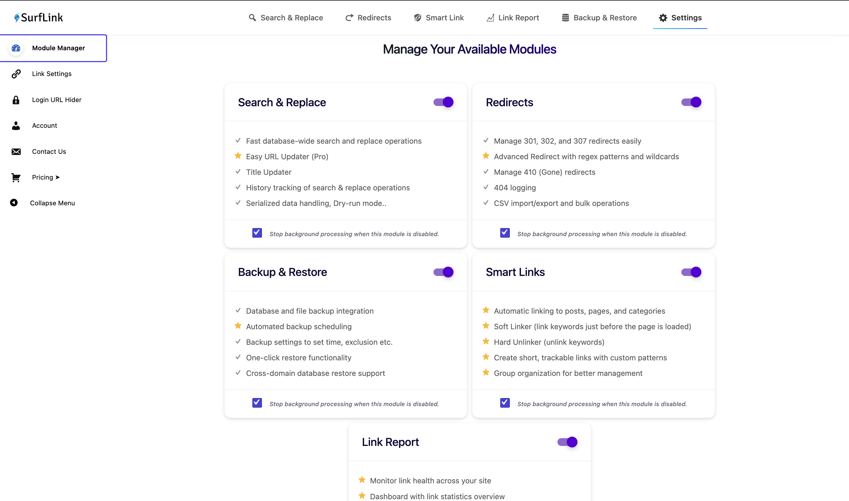 Surflink - Link Manageras screenshot 5