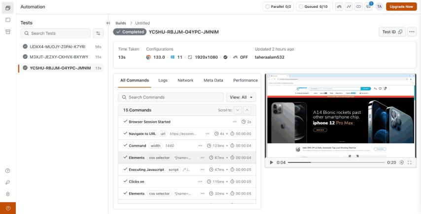 Browser Cloud by TestMu AI screenshot 4