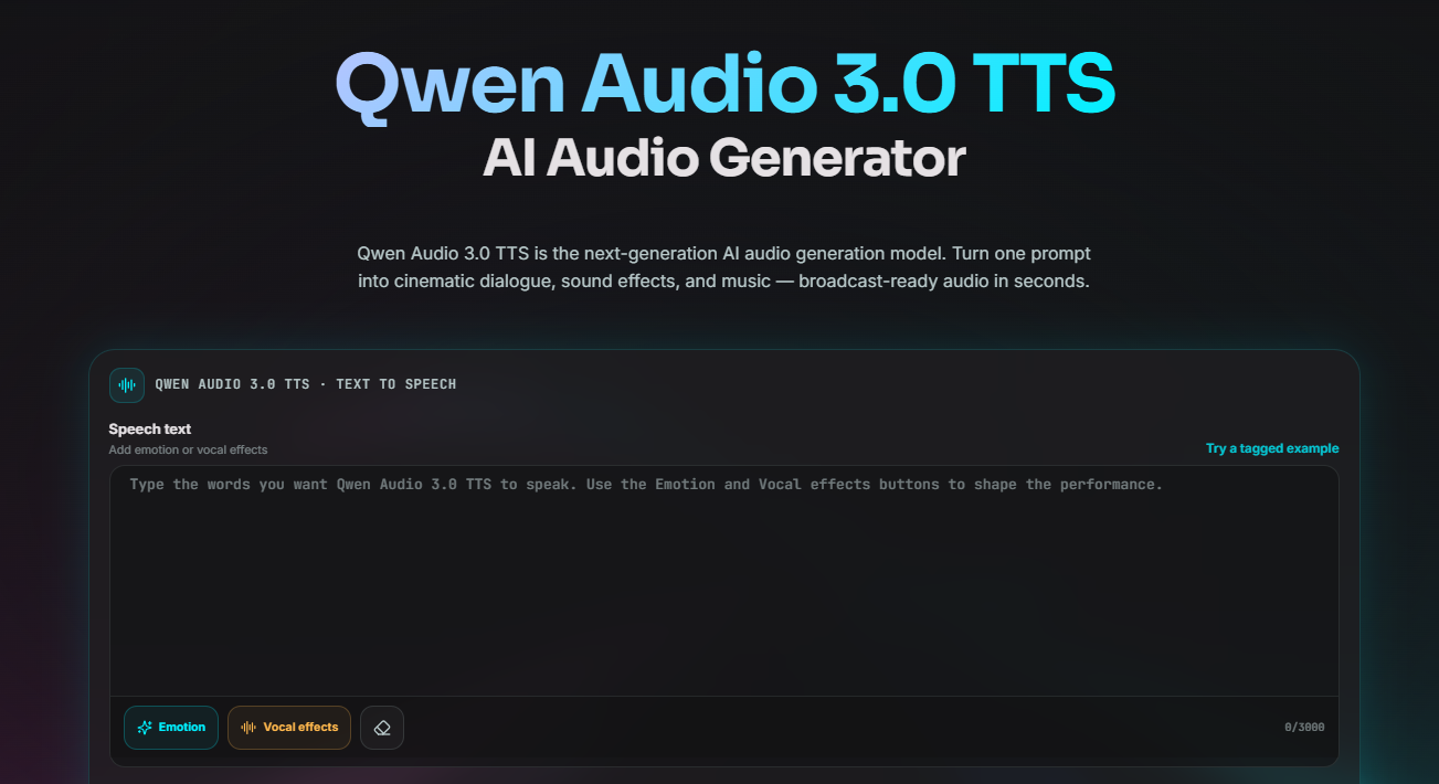 Qwen Audio 3.0 screenshot 1