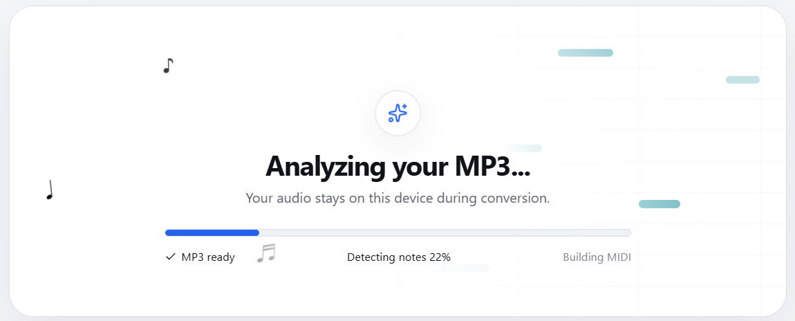 MP3 to MIDI screenshot 4