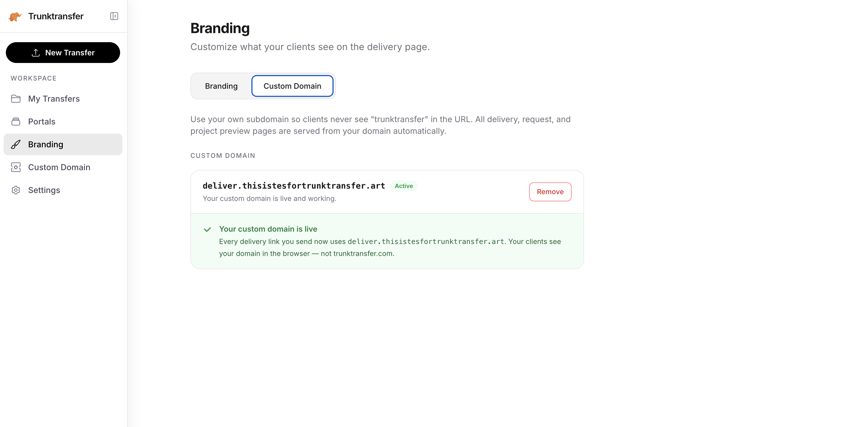 TrunkTransfer screenshot 4