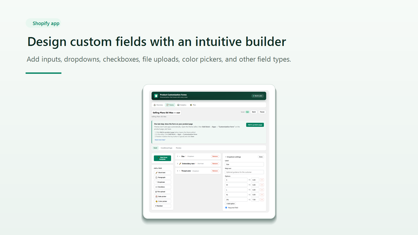 Arvo ‑ Custom Product Forms screenshot 5