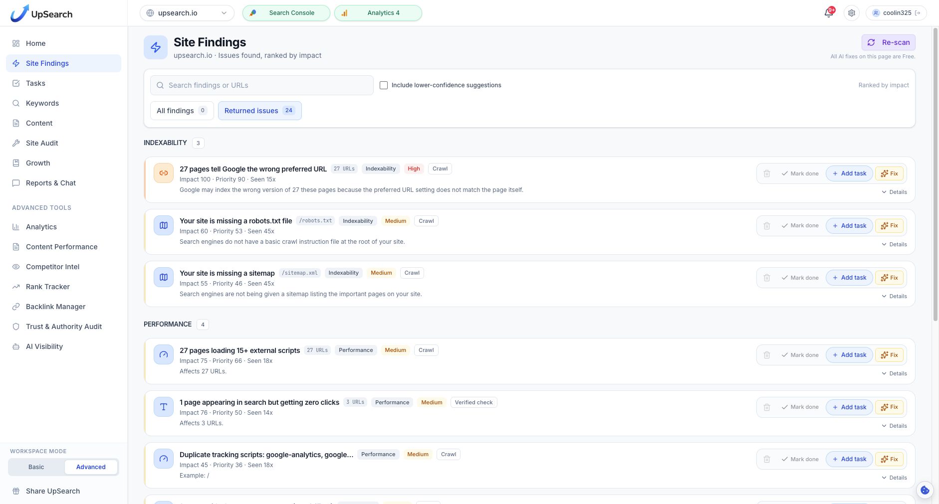 UpSearch screenshot 5