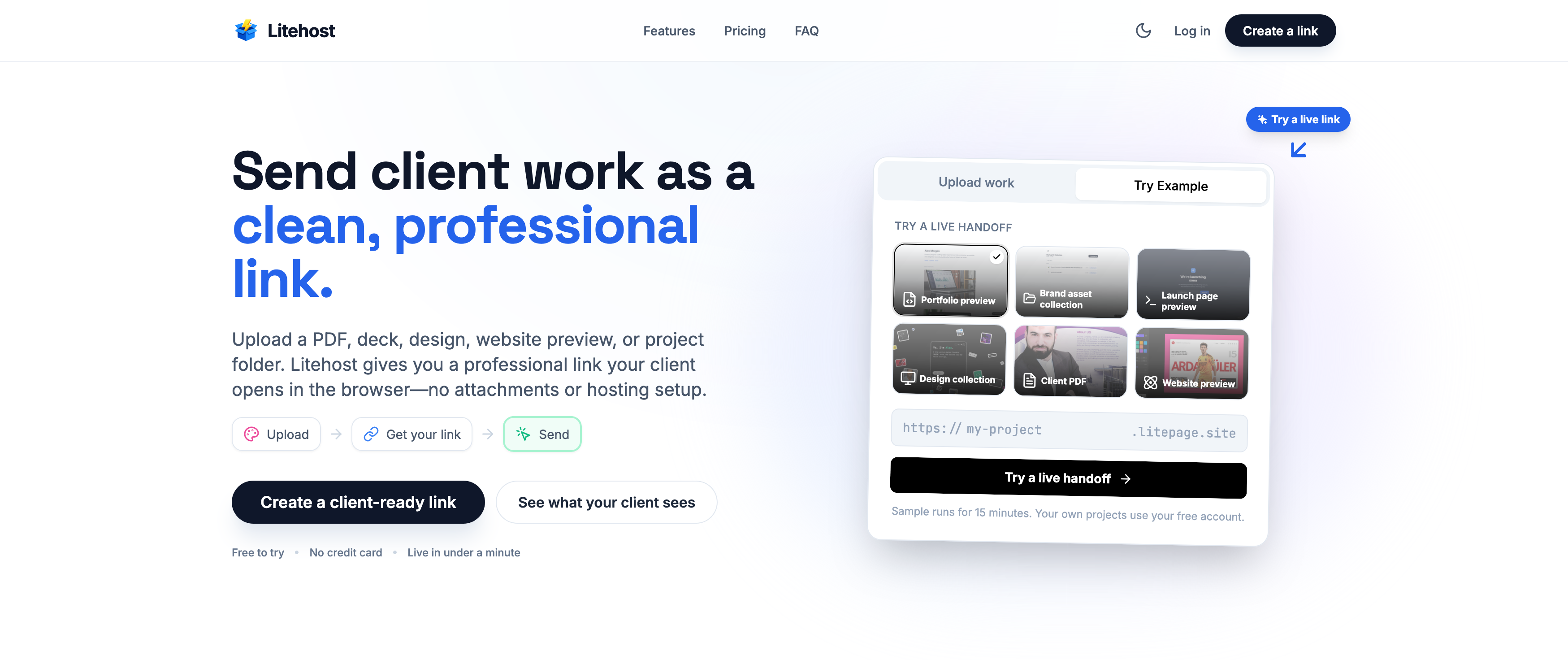 Litehost screenshot 1