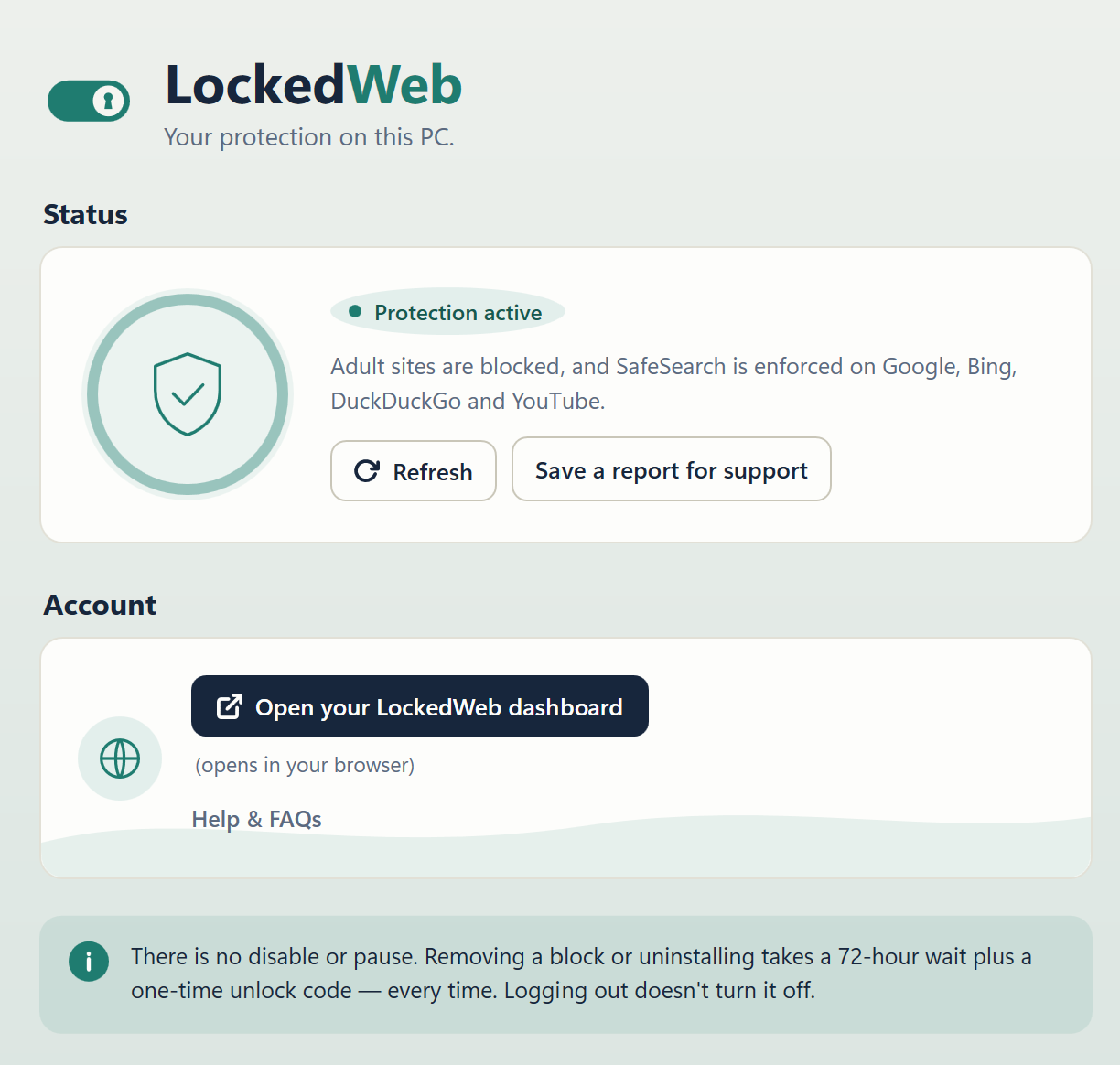 LockedWeb - Porn Blocker screenshot 4