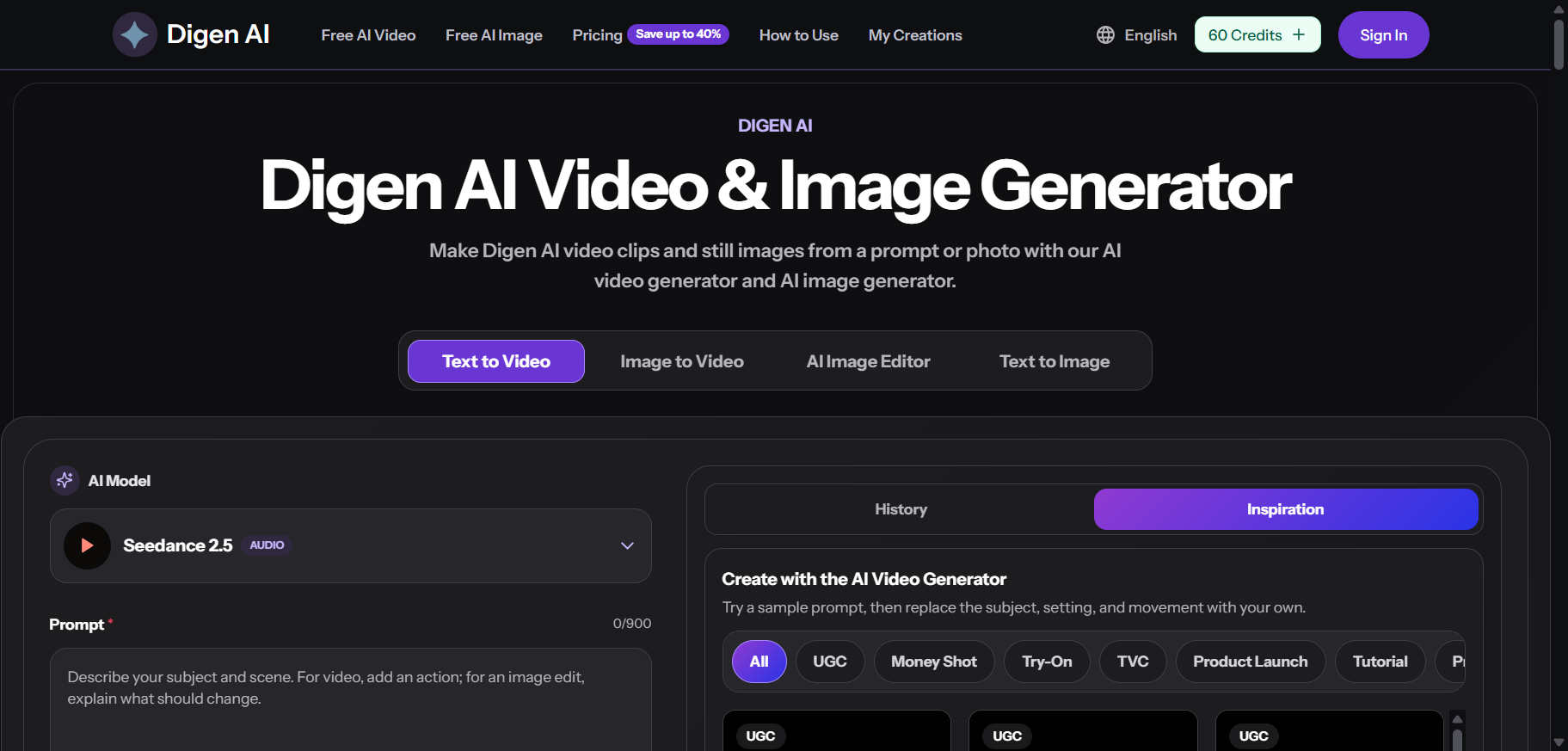 Digen AI screenshot 2