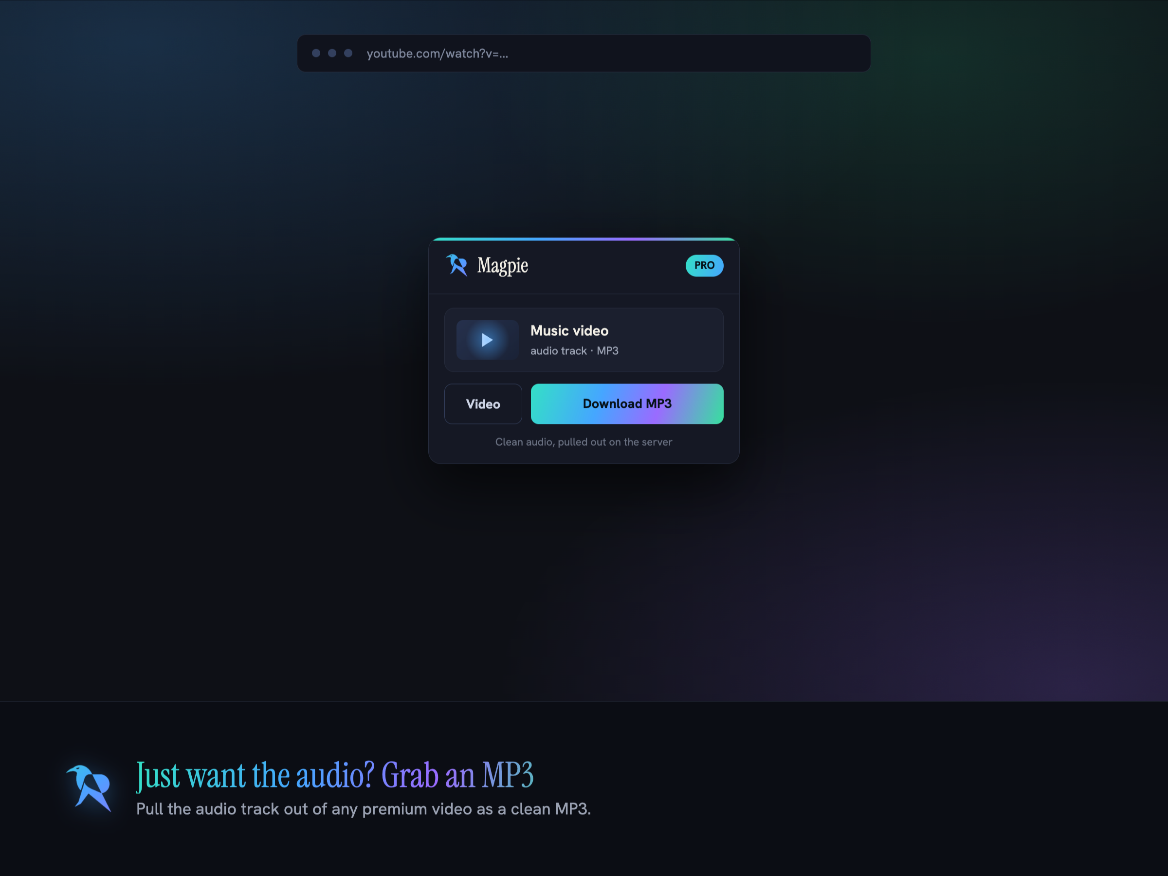 Magpie - Firefox download video and audio from the web screenshot 5