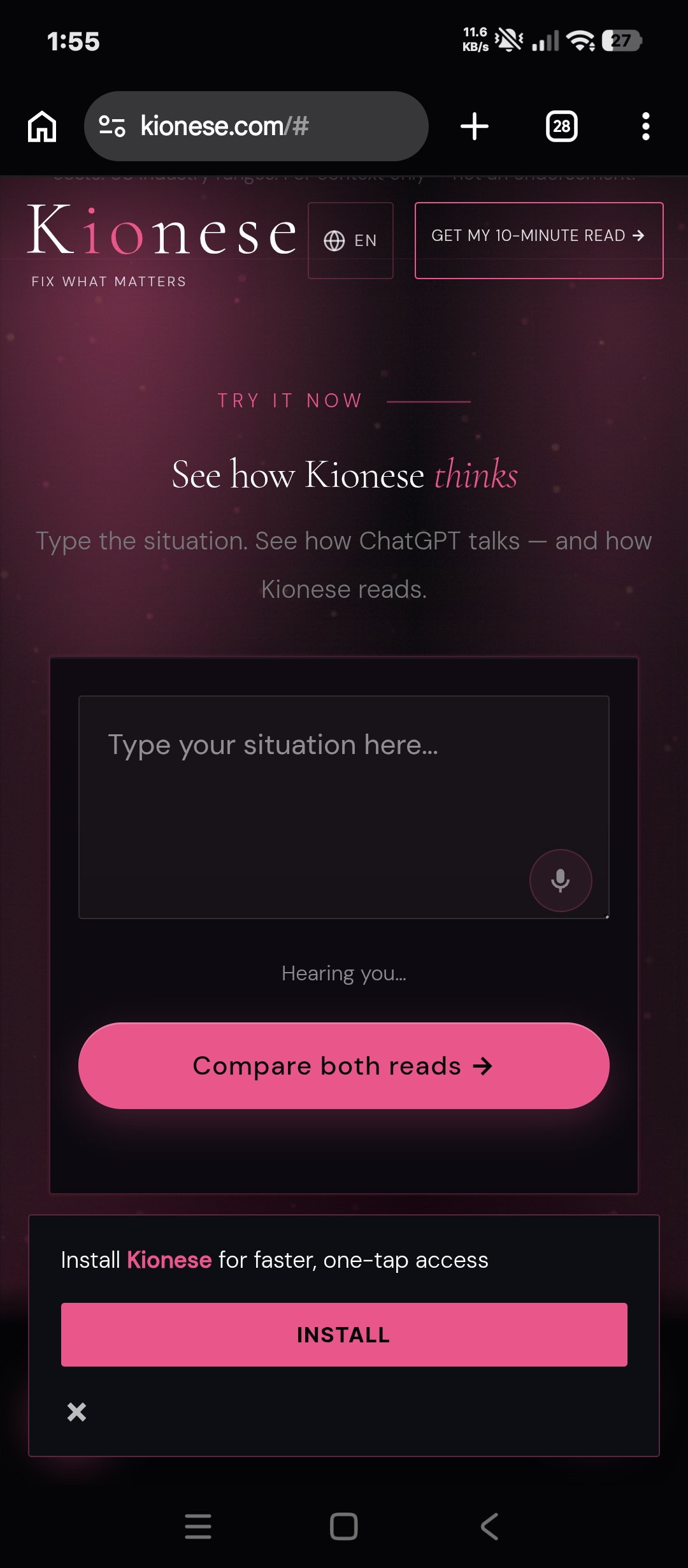 Kionese screenshot 3