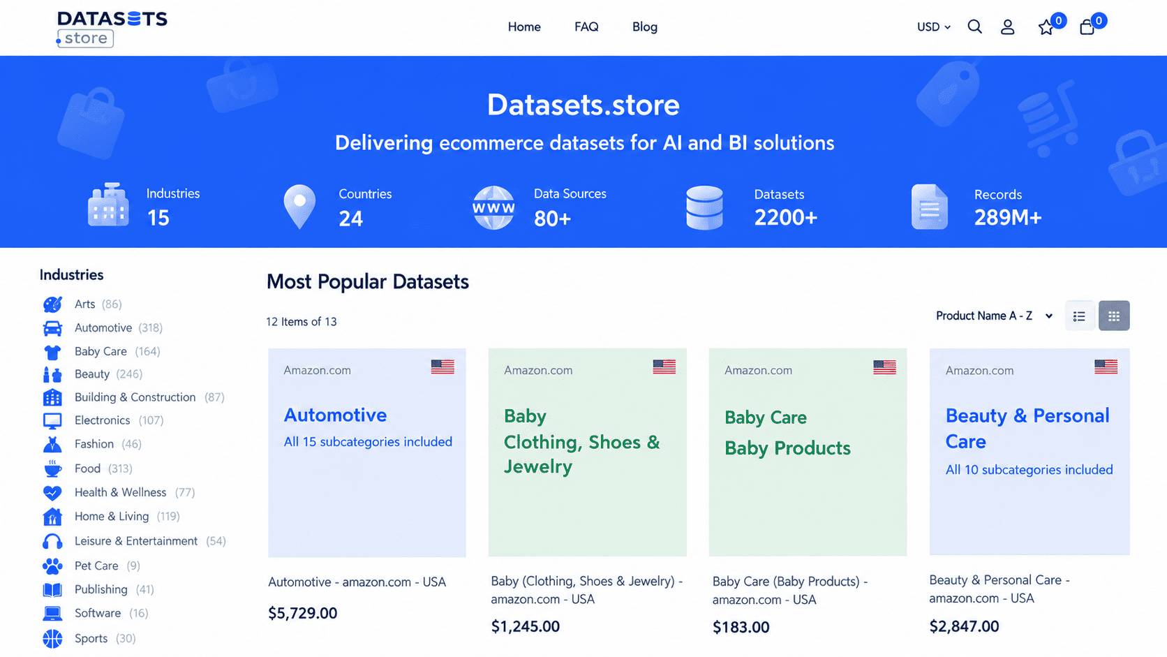 Datasets.store screenshot 1